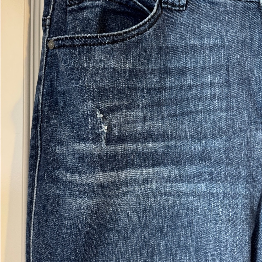 Democracy wide leg Women's Blue Jeans - Picture 3 of 7